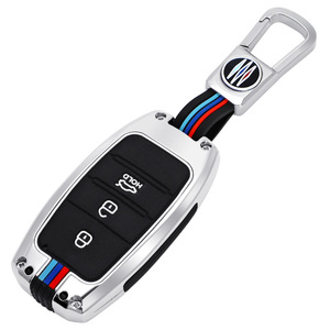 Vente en gros OEM de coque de clé de voiture en alliage de zinc + silicone, protection de clé de voiture avec <span class=keywords><strong>porte</strong></span>-clés en métal, compatible avec <span class=keywords><strong>Kia</strong></span> - Product Image 5