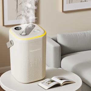 USB LED Light Large 1.3L Auto-Shut-Off Ultrasonic Whole Room Humidifier Touch Control for Home Office or Car for Hotels