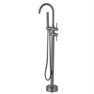 Robinet vertical en laiton à grand débit pour salle <span class=keywords><strong>de</strong></span> bain <span class=keywords><strong>douche</strong></span> chaude et froide baignoire jet <span class=keywords><strong>de</strong></span> sol <span class=keywords><strong>colonne</strong></span> latérale rotative douce pour usage domestique - Product Image 6