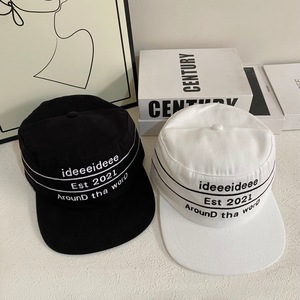 Casquette de baseball ajustable à 6 panneaux en PVC avec lettres rétro américaines, style urbain amincissant pour femme, nouveau modèle 2026 - Product Image 1