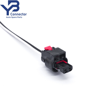 YB Konnektörü 1-1924067-1 2 Pin Siyah Kablo Demeti Konnektörü, B66A2, CE2282, Tyco/AMP/TE Connectivity/AMP 11924 ile uyumlu - Product Image 3
