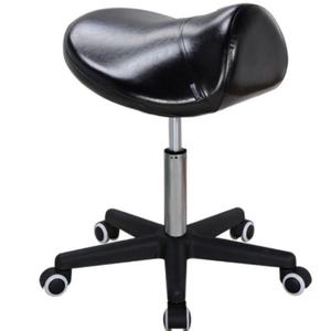 Luxury Design Oem Adjustable Salon Cutting Pu Leather Saddle <b>Stool</b> Rolling Swiveling Barber Chair - Product Image 1