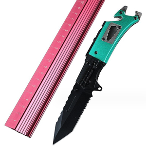 Nuevo Kit de Supervivencia 9 en 1 para Exteriores, Pedernal, Cortador de Cinturón de Seguridad, Rompecristales, Herramienta de Emergencia, Cuchillos de Supervivencia Tácticos LED para Caza - Product Image 6