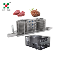 Machine de Congélation Spirale Professionnelle SUS304 IQF, Congélateur Rapide Haute Efficacité pour la Transformation des Produits de la Mer, de la Viande, des Steaks et des Pâtes