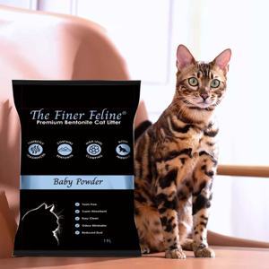 Vente en gros de litière pour chat en bentonite charbon actif à absorption forte agglutination rapide contrôle des odeurs 99% sans poussière mixte - Product Image 2
