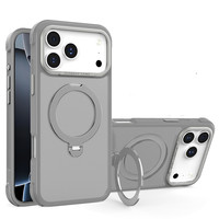 Étui de téléphone antichoc de luxe avec anneau magnétique rotatif à 360 degrés et bouton métallique pour ONEPLUS 13/13R/15/15R