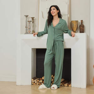 Fung 8002 Pijama nupcial <span class=keywords><strong>de</strong></span> Spandex / Modal para <span class=keywords><strong>mujer</strong></span> Conjunto largo Dama <span class=keywords><strong>DE</strong></span> HONOR Bata <span class=keywords><strong>de</strong></span> satén para <span class=keywords><strong>mujer</strong></span> - Product Image 2