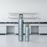 Cilindro de Gas CO2 Premium de 0.9m3, Recipiente a Presión Personalizado para Dióxido de Carbono con Válvula Opcional, Fácil de Operar