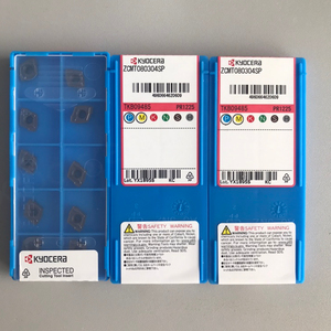 Plaquettes en carbure revêtues de PVD carrées Kyoceras ZCMT080304SP PR1225, outils de tournage CNC personnalisés OEM pour le traitement de l'acier - Product Image 3