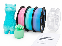 Filament PETG semi-transparent 1,75 mm 1 kg, dégradé multicolore, filament d'imprimante 3D Yiqiu3D pour abat-jour, Bambu Lab & Creality