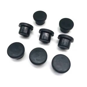Custom Precision NBR Silicone Rubber Bung Dust Cover Compression Moulding Plugs Different Softness Seal Rubber Plug Stopper CNC