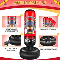 Colonne de boxe gonflable en PVC épais et écologique, jouet de fitness pour enfants, utilisation intérieure/extérieure, eau et sable – Meilleures ventes