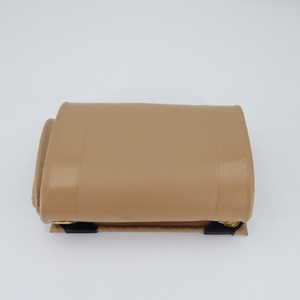 Rouleau de tissu PVC tissé épais imperméable beige, largeur 120 pouces, style uni, bâche de protection extérieure - Product Image 1