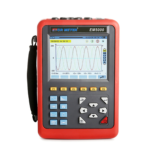 Medidor de Energía Trifásico ETCR EM5000 con Almacenamiento de Formas de Onda Transitorias de 100s, Compatible con Pinzas 008B/040B, Registro de Datos de 300 Días - Product Image 1