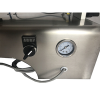 Machine de remplissage semi-automatique pneumatique à piston en acier inoxydable pour liquides, pâtes, crèmes, miel et shampoing avec pédale