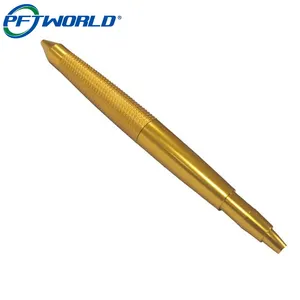 Caneta tática de aço inoxidável, caneta personalizada de metal dourada de luxo