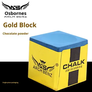 Polvo de Chocolate Fino Profesional Gold Magic Block Blue, No se Desprende Fácilmente, para Snooker Black Eight, a Base de Aceite, en Bolsa, CN None - Product Image 6