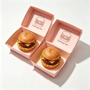 Boîte à hamburger empilable et étanche avec impression personnalisée pour les restaurants de hamburgers, poulet frit, pizzas, emballages à emporter - Product Image 3