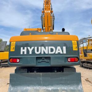 รถขุดมือสองของแท้จากเกาหลี Hyundai 210W รถขุดแบบล้อ 21 ตัน R210W Robex 210 Excavadora ยาง 210w-9 210w-9T 210-9 - Product Image 5