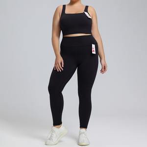 Set Yoga per Donna con <span class=keywords><strong>Top</strong></span> Sportivo in <span class=keywords><strong>Lycra</strong></span> Personalizzato e Pantaloncini a Vita Alta, Leggings per Fitness e Corsa - Product Image 2