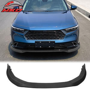 Lèvre de pare-chocs avant compatible avec Honda Accord 2023-2025 11e génération, style V2, spoiler noir mat, 3 pièces, pièces automobiles de haute qualité, kit carrosserie - Product Image 1