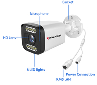 5MP 2.5K double lumière AI balle CCTV caméra pas cher réseau IP Internet CMOS NVR détection de mouvement humain caméra de sécurité pour la maison
