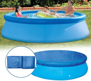 BN Easy Set Foldable Round Solar Pool Cover 7/11/16 Foot for Inflatable Pool and Above Ground Tanning Pool Piscine Gonflable