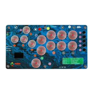 Hitbox ארקייד 17key/13key fightstick מיני hitbox לחימה בקר משחק וידאו כפתורי sanwa xput/dinput עבור PC/ns/ps4/xbox