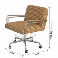 Chaise d'ordinateur - une chaise de bureau confortable pour la maison, adaptée aux longues sessions de travail. Il peut être relevé et orienté