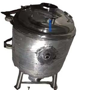 Stainless SS304 316L sanitary 500L tank Solvent tank with support