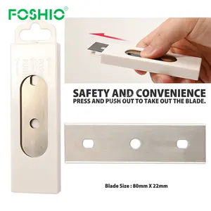 Foshio Window Glass Cleaning Logistics Label Painting Surface Remover Scraper Tool