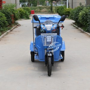 รถสามล้อไฟฟ้าเก็บขยะ 500 ลิตร กล่อง ABS แบบเปิด  ขับเคลื่อนด้วยมอเตอร์  1 ที่นั่ง สำหรับทำความสะอาดถนนและชุมชน - Product Image 6