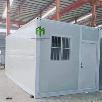 Maison conteneur pliable contemporaine pour l'extérieur, idéale pour vivre et travailler en appartement, conception détachable