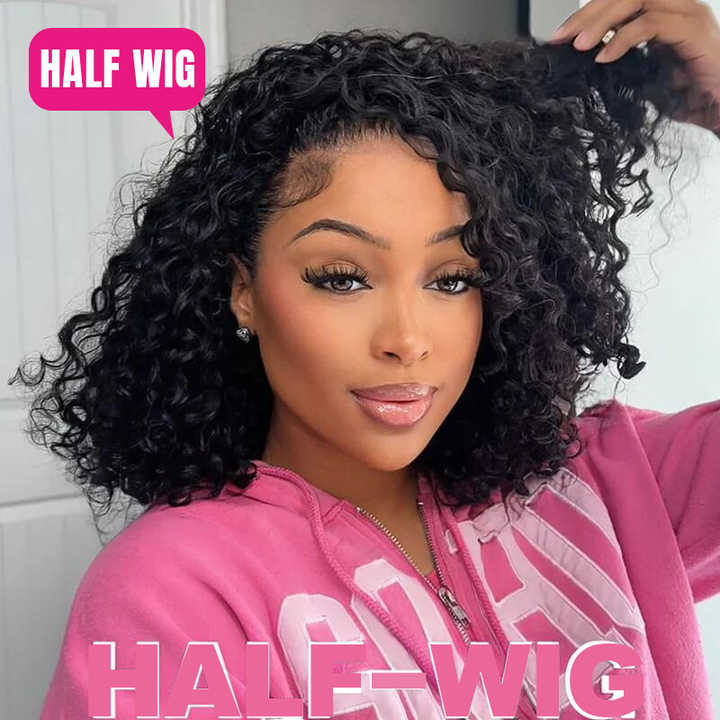 ISEE Wholesale Price Water Wave Half Wig in Glueless Wigs With