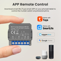 Avatto Tuya Wifi Smart DIY Module de commutateur de rideau Commutateur de relais Wifi avec Tuya 1 commutateur intelligent de rideau de gang