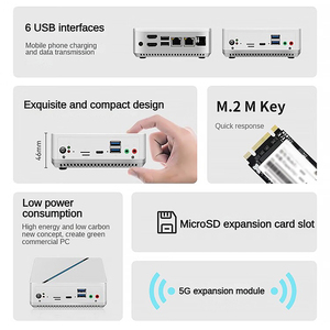 <span class=keywords><strong>Mini</strong></span> <span class=keywords><strong>PC</strong></span> <span class=keywords><strong>Gamer</strong></span> Limyee 12e génération Alder Lake N100 3,40 GHz Double écran <span class=keywords><strong>PC</strong></span> de bureau à domicile Chipset Intel NUC Disponible Prises AU US CN EU - Product Image 2