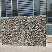 Mur de soutènement en gabions en acier galvanisé, clôture de sécurité, treillis soudé rempli de pierres pour usage extérieur
