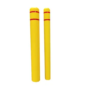 Australian standard Outdoor Yellow Color 4 and 6 inch UV Resistant Plastic Road PE Bollard Cover Post Delineator Sleeves