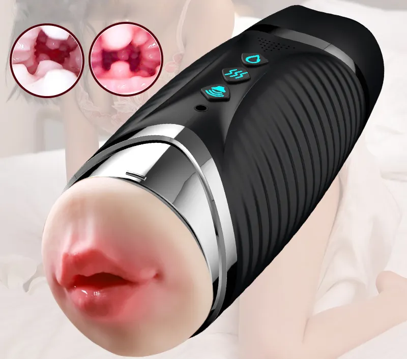 Masturbatori maschili automatico elettrico a mano libera Stroker Cup uomini macchina del sesso giocattolo maschio masturbatore del pene ventosa