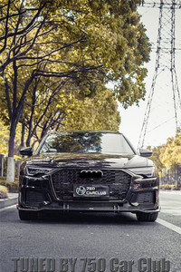 ชุดแต่งคาร์บอนไฟเบอร์สำหรับ Audi A6L ชุดอัพเกรดลิ้นกันชนหน้า สปอยเลอร์คาร์บอนไฟเบอร์ กันชนรถยนต์ - Product Image 6
