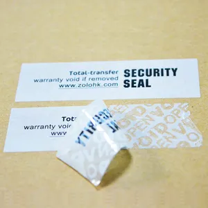 Security Label Stickers Packaging Label Sticker VOID Custom Security VOID Seal Sticker Tamper Evident Warranty Sticker VOID If Tampered Labels