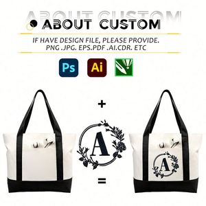 Wholesale Custom Fashion Tote <b>Bags</b> for Women <b>Summer</b> Reusable Shopping <b>Bag</b> with Custom Logo Silk Screen Water Resistant Canvas - Product Image 3