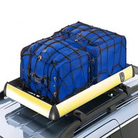 Filet de chargement élastique en bungee 90x120cm (35.4x47.2 pouces) en maille extensible pour benne de pick-up et porte-bagages de toit, pour sécuriser les bagages et les charges