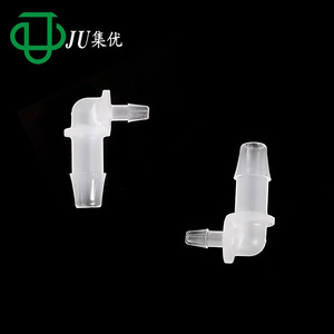 Coude réducteur à 90 degrés JU, diamètre 1/8 x 1/4 po, connecteur flexible en plastique PP pour tuyaux de plomberie - Product Image 2