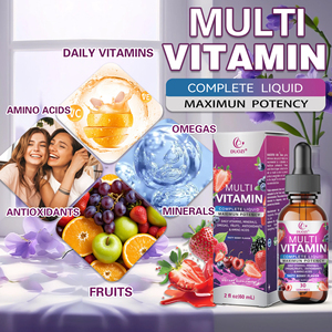 DUOZI Multivitamínico Líquido con Minerales, Omega, Antioxidantes, Sabor a Bayas, Suplemento Dietético, 30 Porciones, Marca Privada OEM - Product Image 3