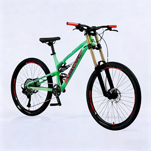 Bicicletta MTB in Acciaio al Carbonio, Sospensione Completa, Economica, Regolabile, 21 Velocità, 24/26/27.5/29 Pollici, Mountain Bike da Discesa - Product Image 3