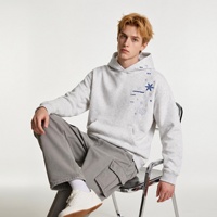 Sweat-shirt à capuche unisexe brodé flocon de neige, décontracté d'hiver, pour couple, streetwear, vente en gros