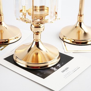 Bougeoir <span class=keywords><strong>moderne</strong></span> en cristal nordique, style européen-américain, ornement de luxe pour la maison, accessoires de photographie de mariage - Product Image 4
