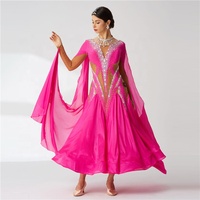 B-2080 de compétition Haut de gamme sexy robe de danse de salon personnalisé haute qualité longue robe de danse de salon pour adulte