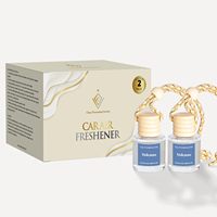 Diffuseur d'huiles essentielles pour voiture pour femme, parfum longue durée, flacon en verre, design suspendu